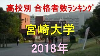 宮崎大学 高校別合格者数ランキング 2018年【グラフでわかる】