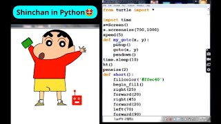Shinchan in Python Coding 😍 | Python Programming