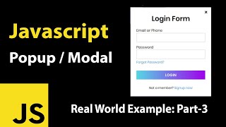 How to Create a Popup or Modal in Javascript Bangla tutorials