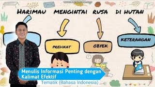 Menuliskan informasi Penting Menggunakan Kalimat Efektif. Bahasa Indonesia Kelas 6