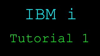 OS/400 (IBM i) Tutorial: Using and Programming C/COBOL (including Db2 COBOL)