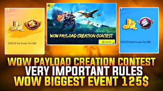 Wow Payload Creation Contest | Wow Payload Contest Rules | How To Make Wow Payload Contest Map|PUBGM