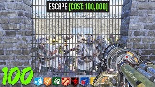 PRISON ZOMBIES CHALLENGE *ALMOST IMPOSSIBLE* (Call of Duty Custom Zombies)