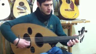 Iraqi oud double soundboard of Dimitris played by ILIAS