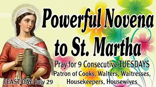 Novena to St. Martha (Very Powerful Novena | Pray for 9 consecutive Tuesdays)
