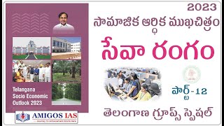 సేవా రంగం || తెలంగాణ గ్రూప్స్ స్పెషల్ || Telangana Socio Economic Outlook 2023 || Amigos IAS Academy