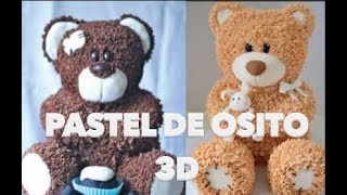 PASTEL DE OSITO EN 3D. EXPECTATIVA/REALIDAD