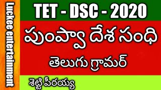 Telugu Grammar : పుంప్వాదేశ సంధి | Pumpvadhesa Sandhi In Telugu Grammar | Telugu Sandhulu [2020]