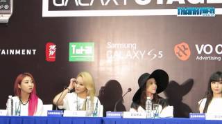 140809 2NE1 Press Conference Vietnam (Thanhnien)