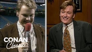 Andy At Super Bowl XXVIII | Late Night with Conan O’Brien