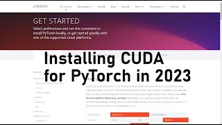How to Install CUDA for PyTorch in 2024