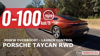 2022 Porsche Taycan RWD 0-100km/h & motor sound