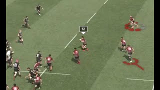 Rugby Coaching Ideas: '12 Play' Inside and Outside Options