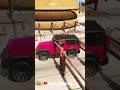 FRANKLIN AND MICHAEL DO DRAG RACE ON THE BREAKABLE TRACK SUZUKI JIMNY VS MAHINDRA THAR GTA 5