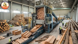 The World's Fastest Wood Processing Machine, The Machines That Changed Agriculture Incredibly #1