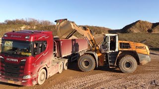 Liebherr L580 XPower Loading Scania R500 Truck