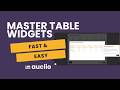 Table Widgets Made Easy With Auclio No-Code Platform