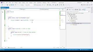 How to create class object in c# and call class method