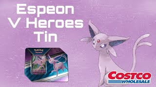 Espeon V Heroes Tin (Costco Exclusive 4 pack Tins for $100)