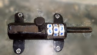 كيفية صنع مزلاج قفل باب |How to make a door lock latch