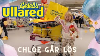 Chloe får handla vad hon vill på Gekås, första gången hon är där \u0026 går bananas - VLOGG