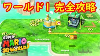 【ワールド1】グリーンスター ハンコ 完全攻略 まとめ【Wii U版 スーパーマリオ 3Dワールド】