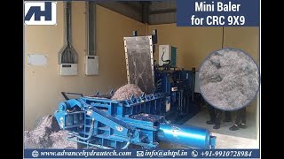 Scrap Baling Press, Hydraulic Baler Machine for CRC Scrap | Scrap Management With Mini Baler (9X9)