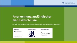 Erklärvideo: Anerkennung ausländischer Berufsabschlüsse