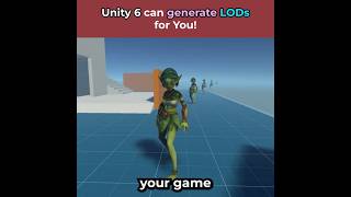 Unity 6.2 can Generate LODs Automatically for any 3D model !