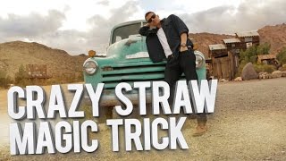 Crazy Straw Magic Trick - JustinFlom