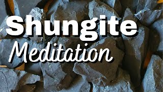 Shungite meditation. Crystal healing Reiki for EMF protection