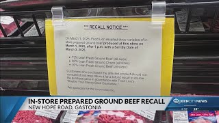 In-store ground beef recalled at Gastonia Food Lion