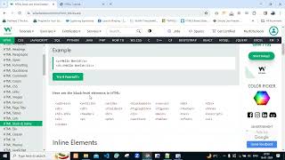 W3Schools HTML Tutorial 12 | HTML Block and Inline element