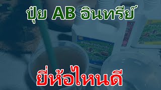 ปุ๋ยAB อินทรีย์ยี่ห้อไหนดี