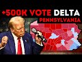 Trump on Track to Win Pennsylvania by 500K Votes?!!