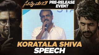 Koratala Shiva Speech - Savyasachi Pre Release Event - Naga Chaitanya, Madhavan, Nidhhi Agerwal