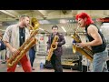 Lucky Chops - Funkytown w/ Leo P and Adrian Condis (Live in the NYC Subway)