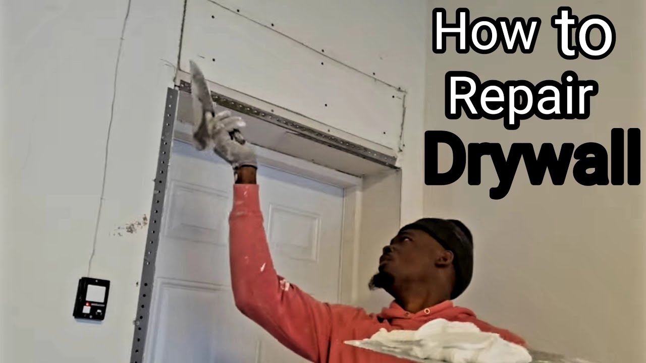 How To Repair Drywall DIY - YouTube