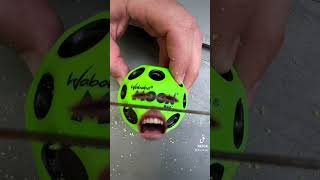 Have you ever cut a Moon Ball? 👀 #waboba #moonball #bouncyball #toy #outdoortoys #comedy