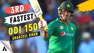 World's 3rd fastest ODI 150 by Sharjeel Khan  Pakistan vs Ireland 1st ODI 2016