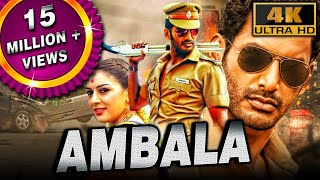 Ambala (4K ULTRA HD) - South Blockbuster Action Comedy Movie | Vishal, Hansika M