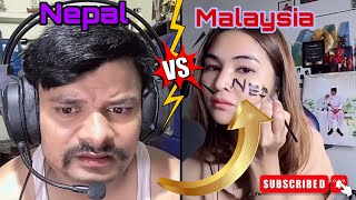 Malaysian 🇲🇾girl ले मुजि खा भन्यो rooben khadka लाई OMG 😂|| rooben ले नेपाली गित सिकाउदै malayu girl