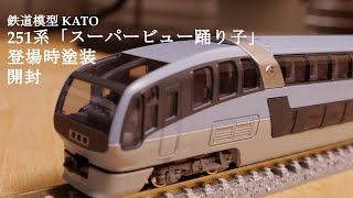 【Nゲージ鉄道模型】KATOの251系「スーパービュー踊り子」登場時塗装を開封#鉄道模型 #鉄道おもちゃ #nゲージ