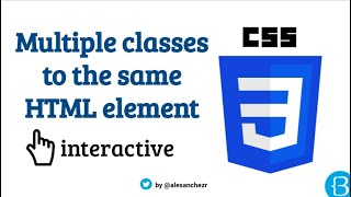 04.2 - How to apply multiple CSS classes to the same HTML element