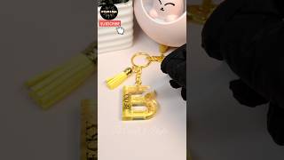 DIY Alphabet Resin Keychain | 自制字母滴胶钥匙扣 #shorts #resinkeychain #resin