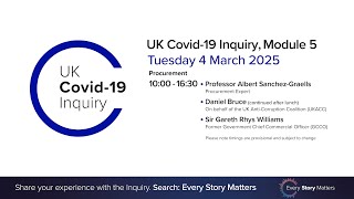 UK Covid 19 Inquiry - Module 5 Hearings - 4 March 2025 PM