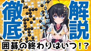 【徹底解説】囲碁はどこまで打てば終了になるのか？陣地の数え方も含めて解説！！【囲碁　姫奈風　新人Vtuber　初心者　終局　打ち方　ルール】