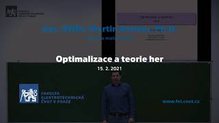 doc. M. Bohata: Optimalizace a teorie her [01a, LS 20/21] 🦠