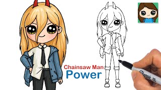 How to Draw Power | Chainsaw Man Anime Girl