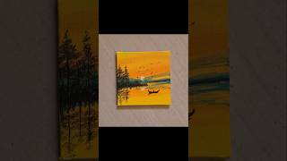 Simple lake view painting #art #painting